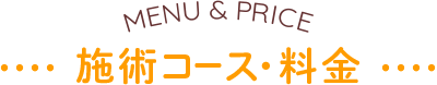 施術コース・料金